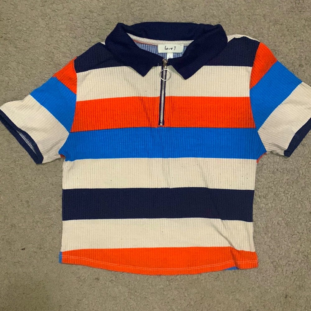 Love J Collated Zip Up stop With Color Block